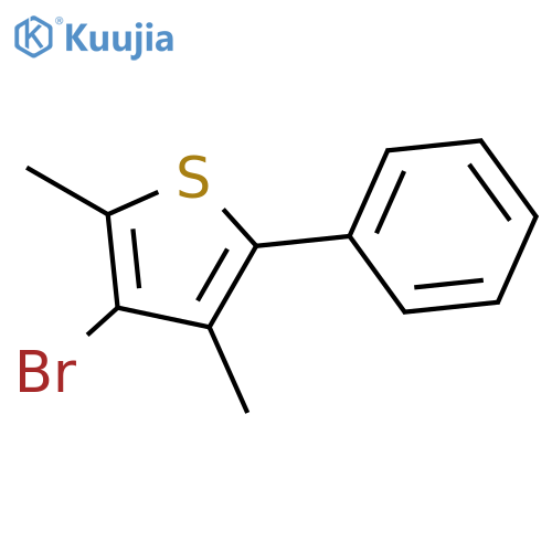 3-Bromo-2,4-dimethyl-5-phenylthiophene structure