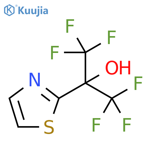 1,1,1,3,3,3-HEXAFLUORO-2-(1,3-THIAZOL-2-YL)PROPAN-2-OL structure