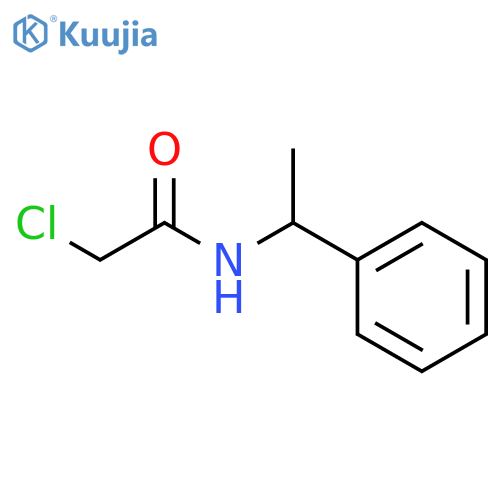 2-chloro-N-(1R)-1-phenylethylacetamide structure