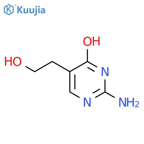 2-amino-5-(2-hydroxyethyl)pyrimidin-4-ol structure