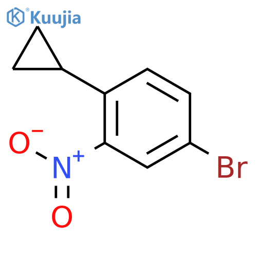 4-bromo-1-cyclopropyl-2-nitrobenzene structure