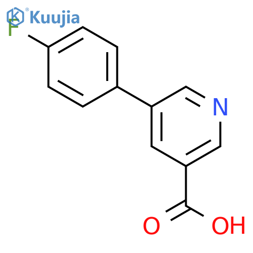 5-(4-Fluorophenyl)nicotinic acid structure