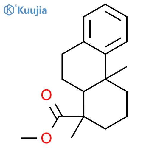 1-Phenanthrenecarboxylicacid, 1,2,3,4,4a,9,10,10a-octahydro-1,4a-dimethyl-, methyl ester,(1R,4aS,10aR)- structure