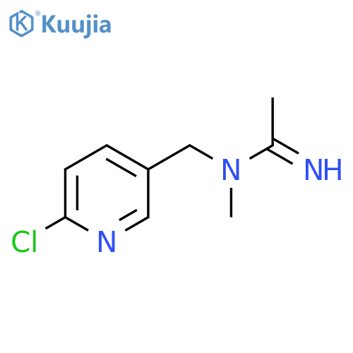 N-(6-chloropyridin-3-yl)methyl-N-methylethanimidamide structure