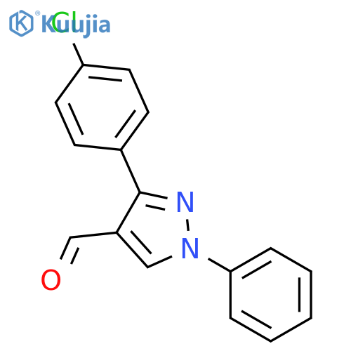 3-(4-Chlorophenyl)-1-phenyl-1H-pyrazole-4-carbaldehyde structure