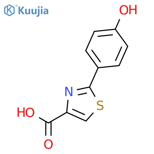 2-(4-Hydroxy-phenyl)-thiazole-4-carboxylic Acid structure