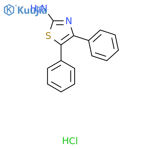 diphenyl-1,3-thiazol-2-amine hydrochloride structure
