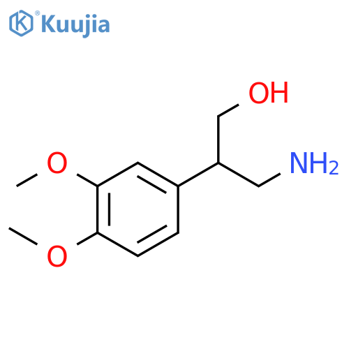 3-amino-2-(3,4-dimethoxyphenyl)propan-1-ol structure