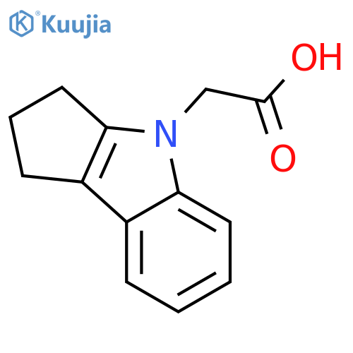 2-(2,3-dihydrocyclopentabindol-4(1H)-yl)acetic acid structure