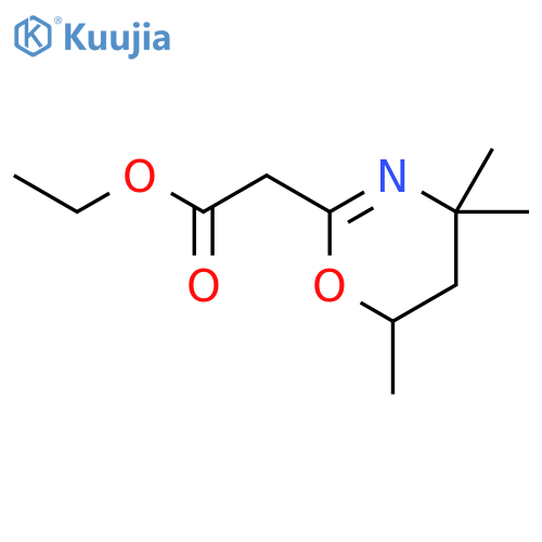 ethyl (4,4,6-trimethyl-5,6-dihydro-4H-1,3-oxazin-2-yl)acetate structure