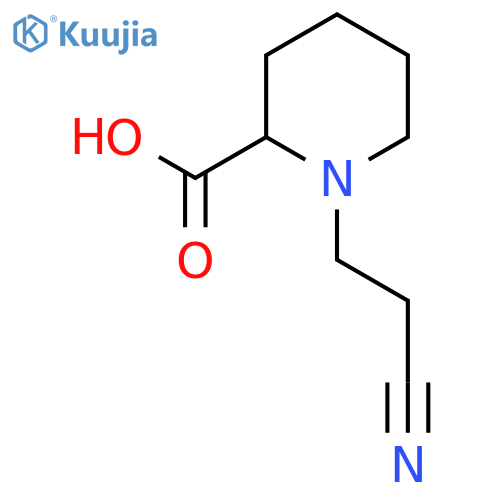 1-(2-Cyano-ethyl)-piperidine-2-carboxylic acid structure