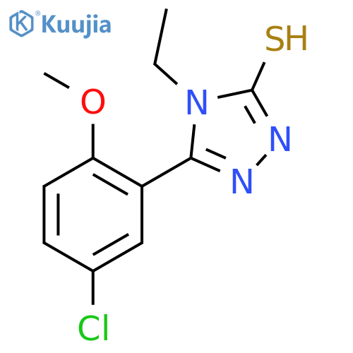5-(5-Chloro-2-methoxyphenyl)-4-ethyl-4H-1,2,4-triazole-3-thiol structure