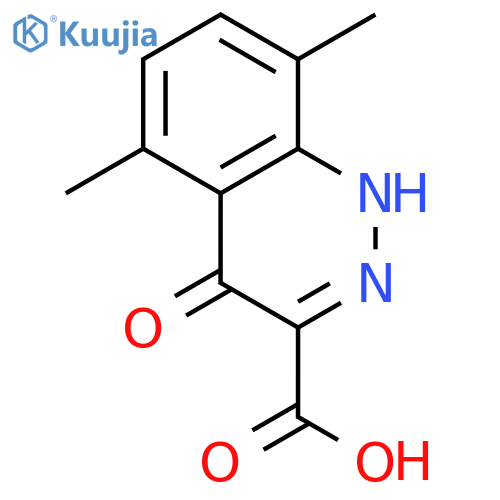 5,8-Dimethyl-4-oxo-1,4-dihydrocinnoline-3-carboxylic acid structure