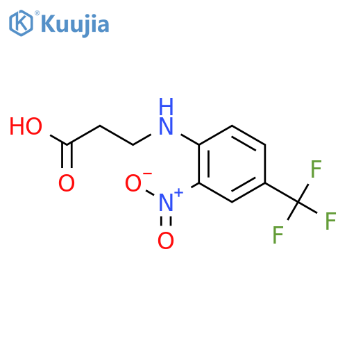 3-2-Nitro-4-(trifluoromethyl)anilinopropanoic Acid structure