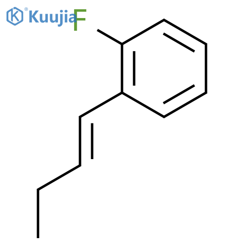 Benzene,1-(1E)-1-buten-1-yl-2-fluoro- structure