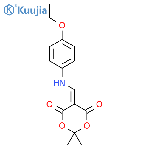 1,3-Dioxane-4,6-dione,5-[[(4-ethoxyphenyl)amino]methylene]-2,2-dimethyl- structure
