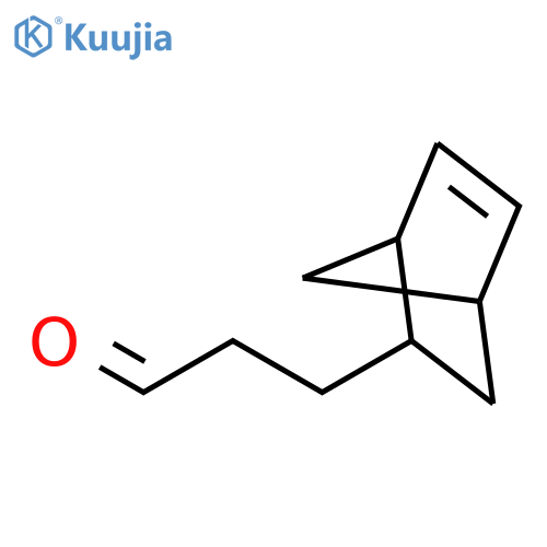 3-{bicyclo2.2.1hept-5-en-2-yl}propanal structure