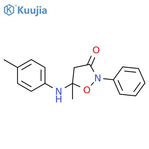 5-Methyl-5-(4-methylphenyl)amino-2-phenylisoxazolidin-3-one structure