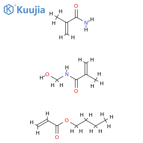 Butyl acrylate, methacrylamide, methylolmethacrylamide polymer structure