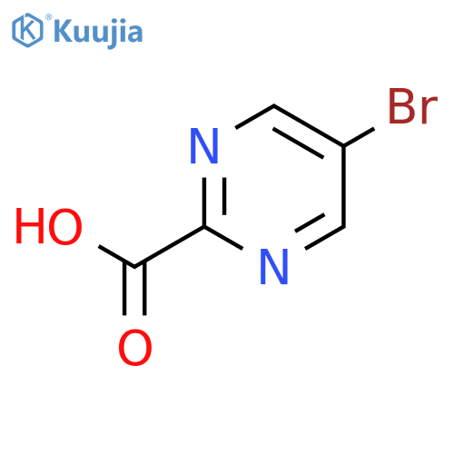 5-Bromopyrimidine-2-carboxylic acid structure