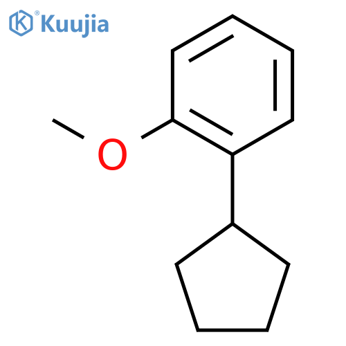 Benzene, 1-cyclopentyl-2-methoxy- structure
