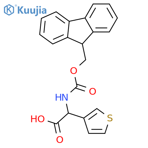 3-Thiopheneaceticacid, a-[[(9H-fluoren-9-ylmethoxy)carbonyl]amino]- structure
