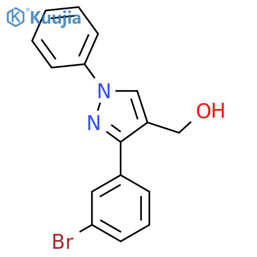 3-(3-bromophenyl)-1-phenyl-1H-pyrazol-4-ylmethanol structure