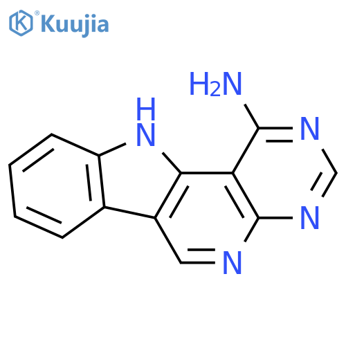 11H-2,4,5,11-Tetraazabenzo[a]fluorene, 1-amino- structure