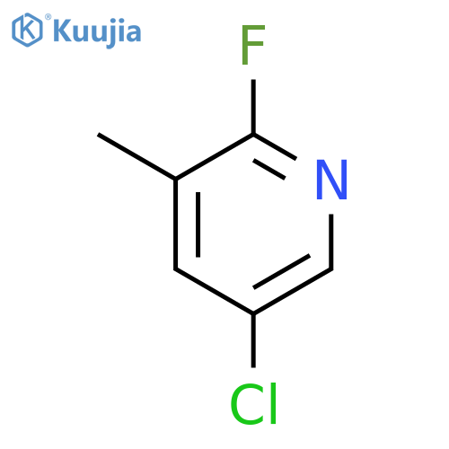 5-Chloro-2-fluoro-3-methylpyridine structure