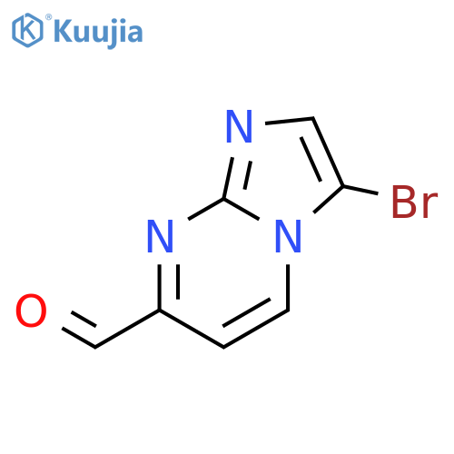 3-bromoimidazo1,2-apyrimidine-7-carbaldehyde structure