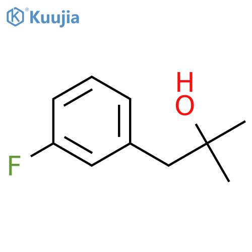 1-(3-fluorophenyl)-2-methylpropan-2-ol structure