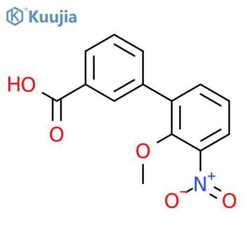 2'-Methoxy-3'-nitro-1,1'-biphenyl-3-carboxylic Acid structure