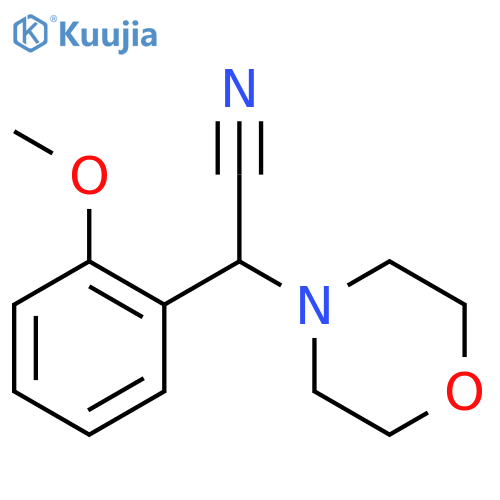 2-(2-Methoxyphenyl)-2-morpholinoacetonitrile structure