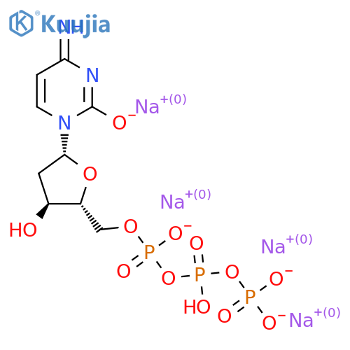 Cytidine 5'-(tetrahydrogen triphosphate), 2'-deoxy-, tetrasodium salt structure