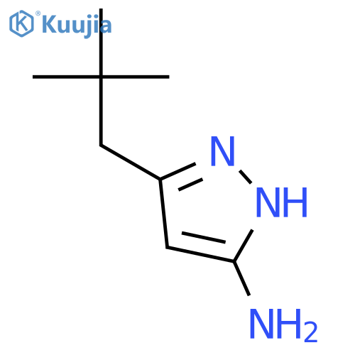 3-(2,2-dimethylpropyl)-1H-pyrazol-5-amine structure