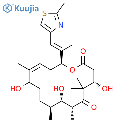Oxacyclohexadec-13-ene-2,6-dione,4,8,12-trihydroxy-5,5,7,9,13-pentamethyl-16-[(1E)-1-methyl-2-(2-methyl-4-thiazolyl)ethenyl]-, (4S,7R,8S,9S,13Z,16S)- structure