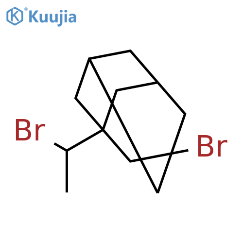 1-Bromo-3-(1-bromoethyl)adamantane structure