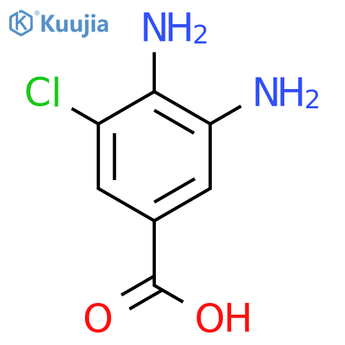 3,4-diamino-5-chlorobenzoic Acid structure