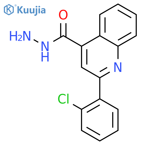 2-(2-Chlorophenyl)quinoline-4-carbohydrazide structure