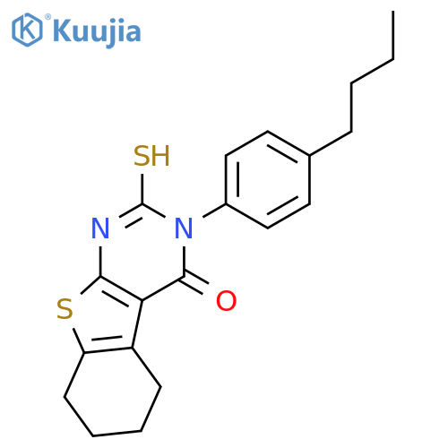 4-(4-butylphenyl)-5-sulfanyl-8-thia-4,6-diazatricyclo7.4.0.0,2,7trideca-1(9),2(7),5-trien-3-one structure