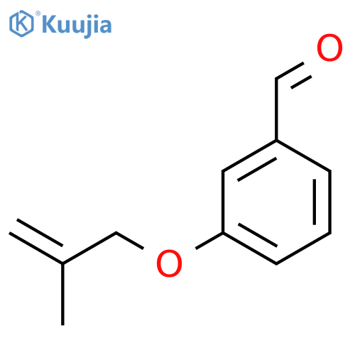 3-(2-Methyl-2-propen-1-yl)oxybenzaldehyde structure