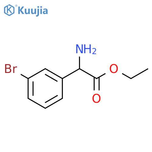 ethyl 2-amino-2-(3-bromophenyl)acetate structure