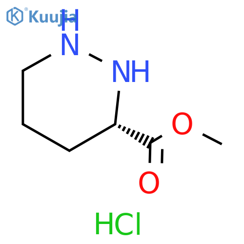 (S)-Methyl hexahydropyridazine-3-carboxylate hydrochloride structure