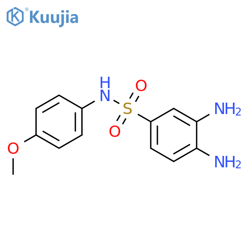 3,4-Diamino-N-(4-methoxyphenyl)benzene-1-sulfonamide structure