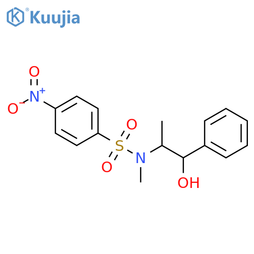 Benzenesulfonamide, N-(2-hydroxy-1-methyl-2-phenylethyl)-N-methyl-4-nitro- structure