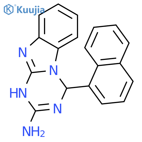 4-(1-naphthyl)-1,4-dihydro[1,3,5]triazino[1,2-a]benzimidazol-2-amine structure