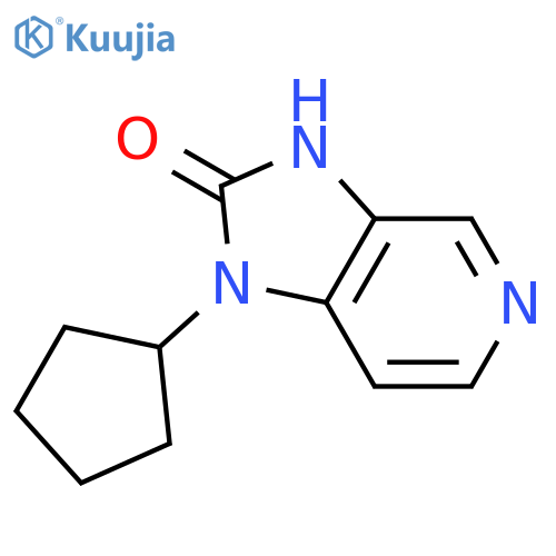 1-cyclopentyl-1,3-dihydro-2H-Imidazo[4,5-c]pyridin-2-one structure