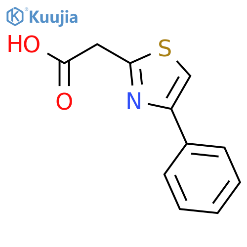 4-Phenyl-2-thiazoleacetic Acid structure