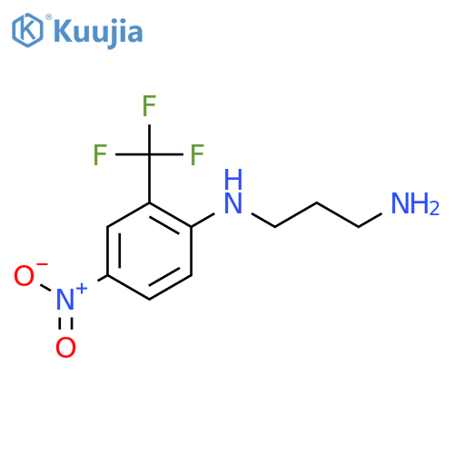N1-(4-Nitro-2-trifluoromethyl-phenyl)-propane-1,3-diamine structure