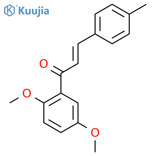 (2E)-1-(2,5-Dimethoxyphenyl)-3-(4-methylphenyl)prop-2-en-1-one structure